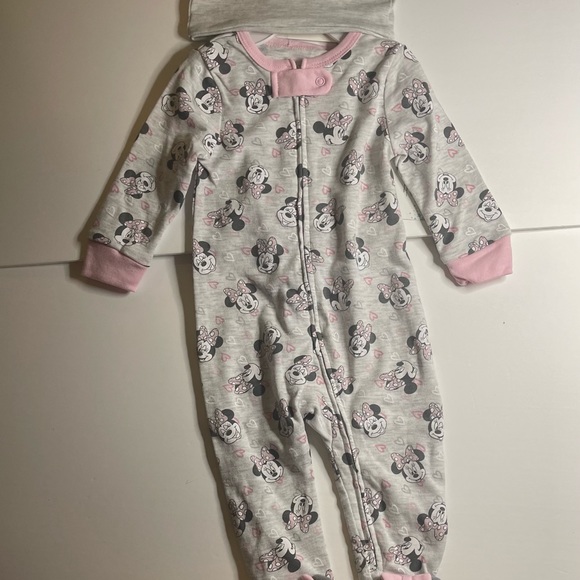 NWT Baby Disney Minnie Mouse Romper Size: 9M Color: Gray - Picture 8 of 11
